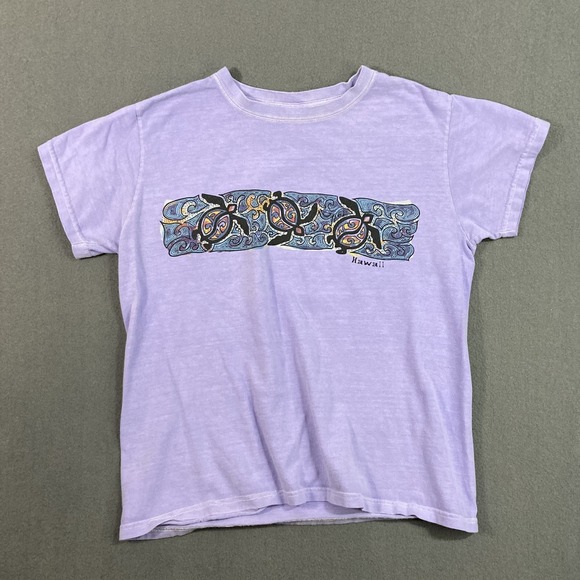 crazy shirts Tops - Vintage Crazy Shirts Womens M Honu Turtle T-Shirt Purple Lavender Dyed Graphic
